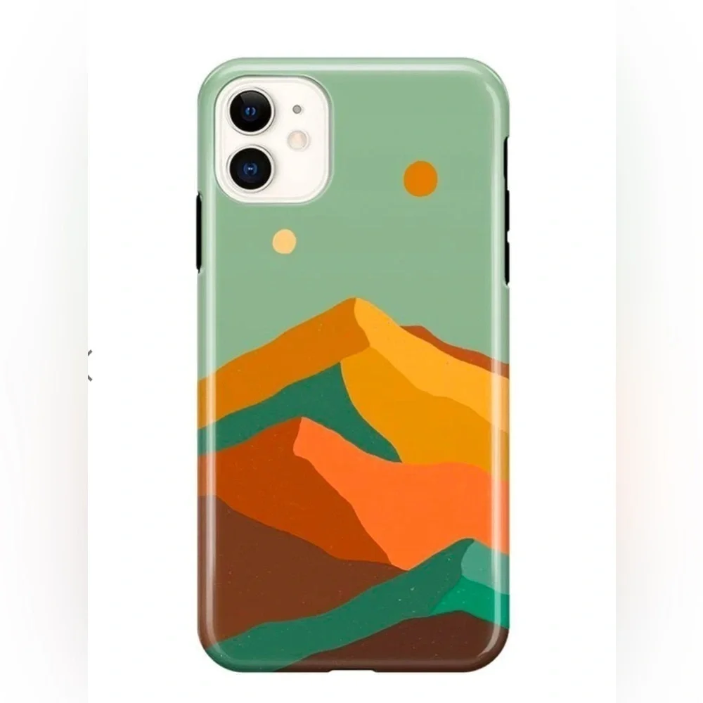 NEW Casely iPhone 11 Endless Peaks Colorblock Mountain iPhone Case